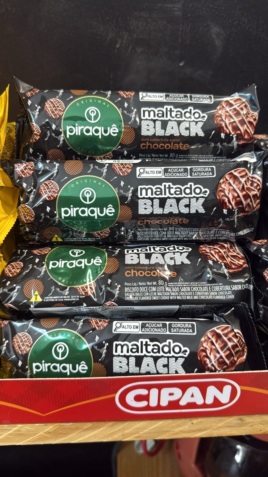 3X BISCOITO PIRAQUÊ - BLACK